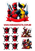 topo de bolo deadpool aniversário6