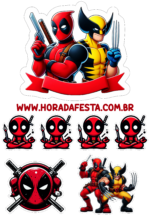 topo de bolo deadpool aniversário7