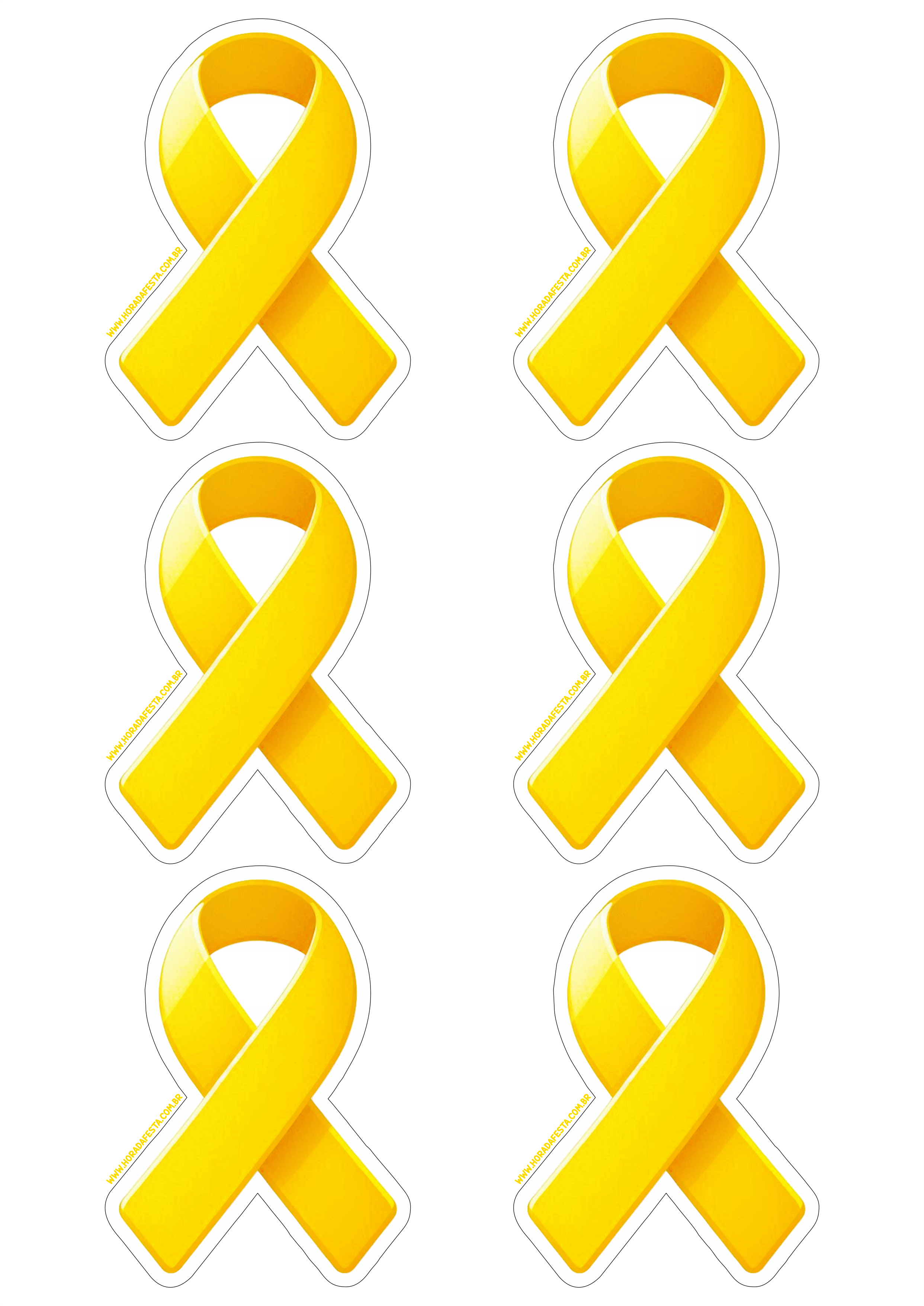 Setembro Amarelo mês de conscientização adesivos tag sticker 6 imagens png