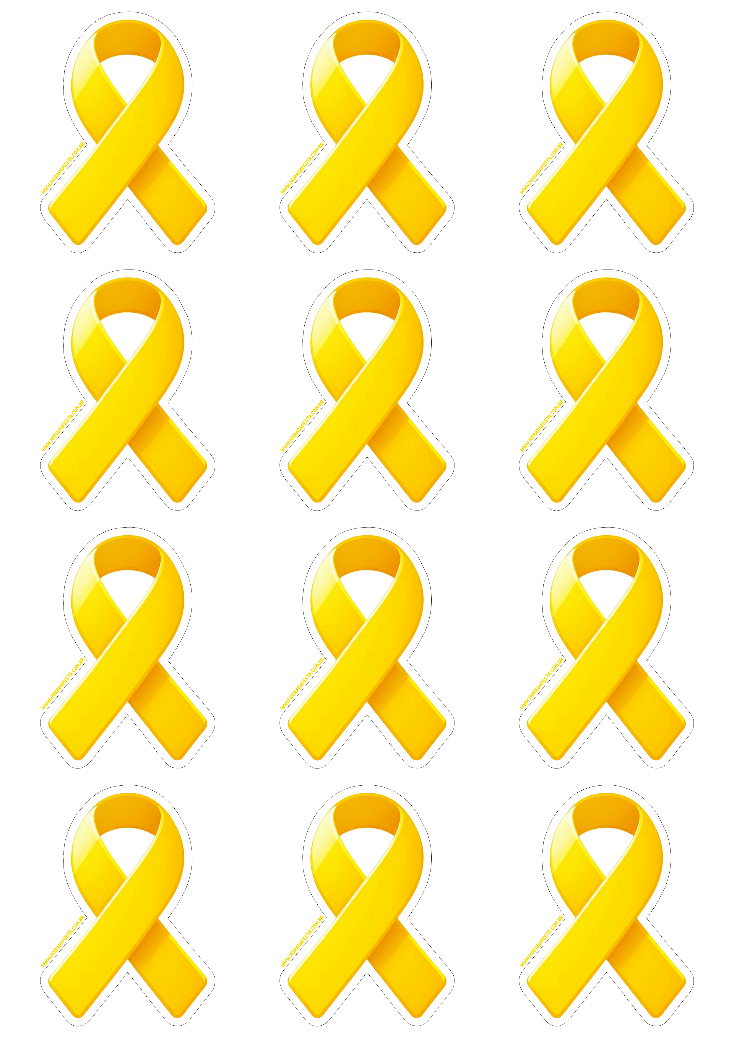 Setembro Amarelo mês de conscientização adesivos tag sticker 12 imagens png