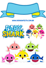 topo de bolo baby shark decoração de festa1