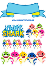 topo de bolo baby shark decoração de festa2