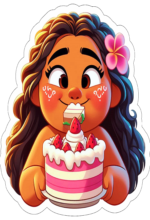 Moana desenho fofinho decoração de aniversário2