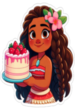 Moana desenho fofinho decoração de aniversário4