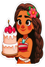 Moana desenho fofinho decoração de aniversário5