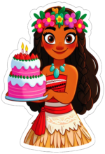 Moana desenho fofinho decoração de aniversário7