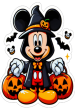 mickey mouse com fantasia de halloween decoração1