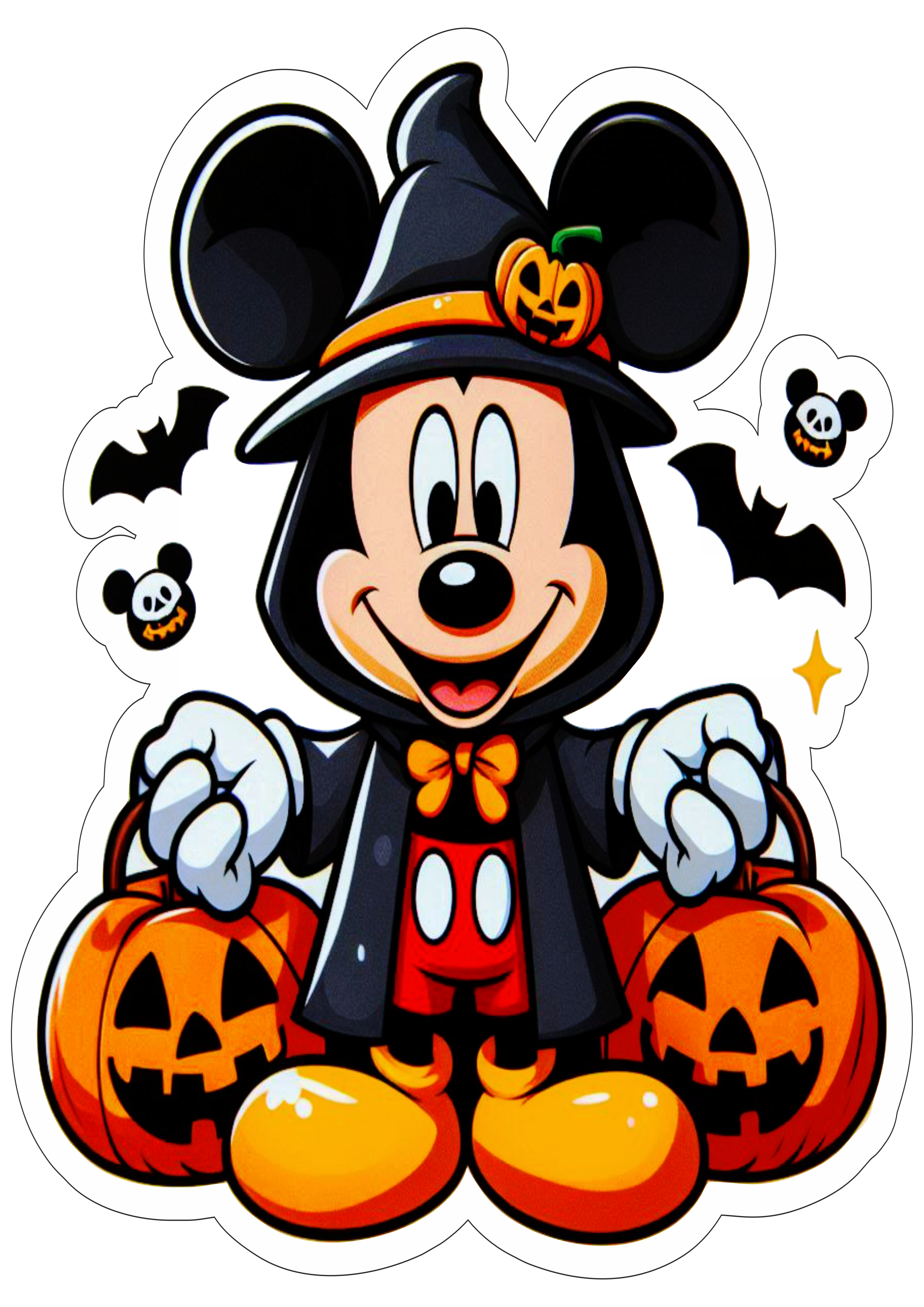 Mickey Mouse fantasia de Halloween png