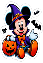 mickey mouse com fantasia de halloween decoração3