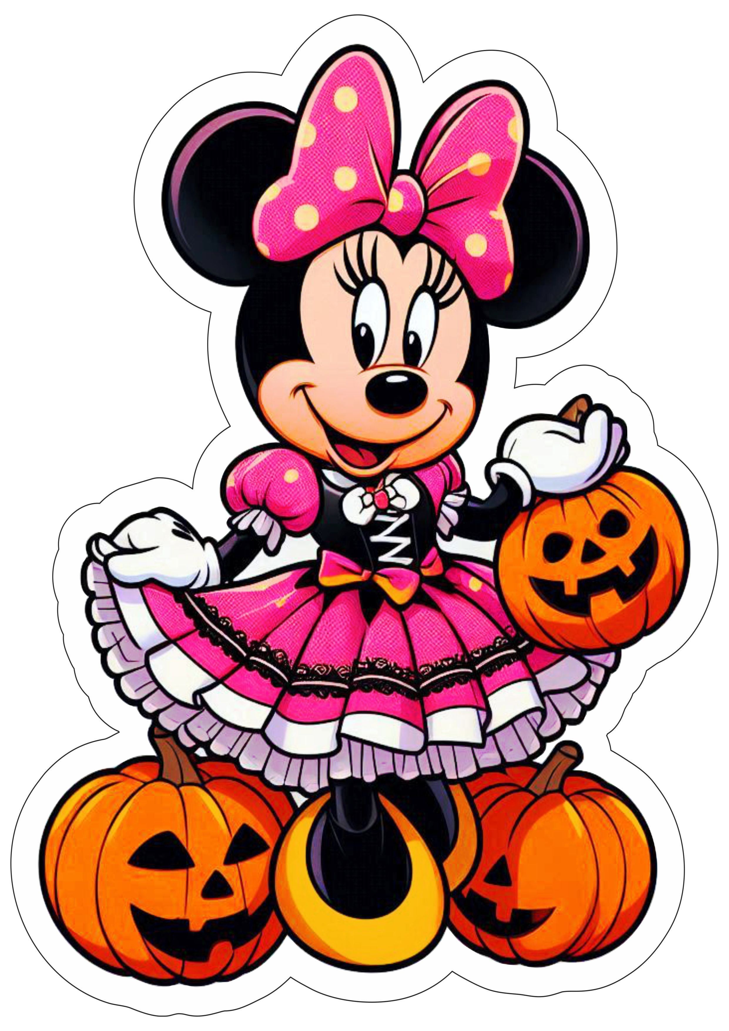 Minnie Mouse fantasia de Halloween png