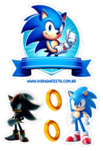 topo de bolo sonic decoração de aniversário para imprimir1