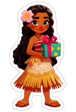 Moana desenho fofinho decoração de aniversário12