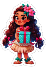 Moana desenho fofinho decoração de aniversário14