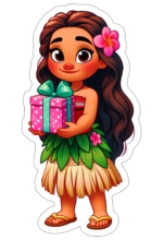 Moana desenho fofinho decoração de aniversário15