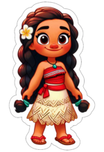 Moana desenho fofinho decoração de aniversário16