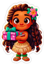 Moana desenho fofinho decoração de aniversário17