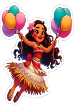 Moana desenho fofinho decoração de aniversário19