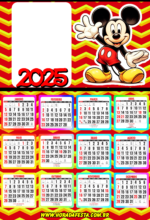 calendário 2025 Mickey Mouse1