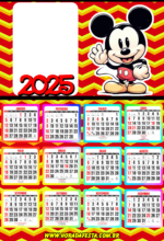 calendário 2025 Mickey Mouse2