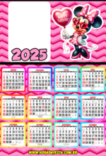 calendário 2025 Minnie rosa2