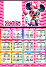 calendário 2025 Minnie rosa3