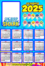 calendário 2025 baby shark2