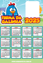 calendário 2025 galinha pintadinha1