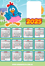 calendário 2025 galinha pintadinha3