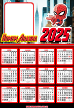 calendário 2025 homem-aranha2