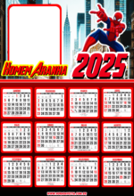 calendário 2025 homem-aranha3