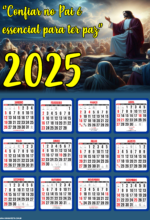 calendário 2025 religioso