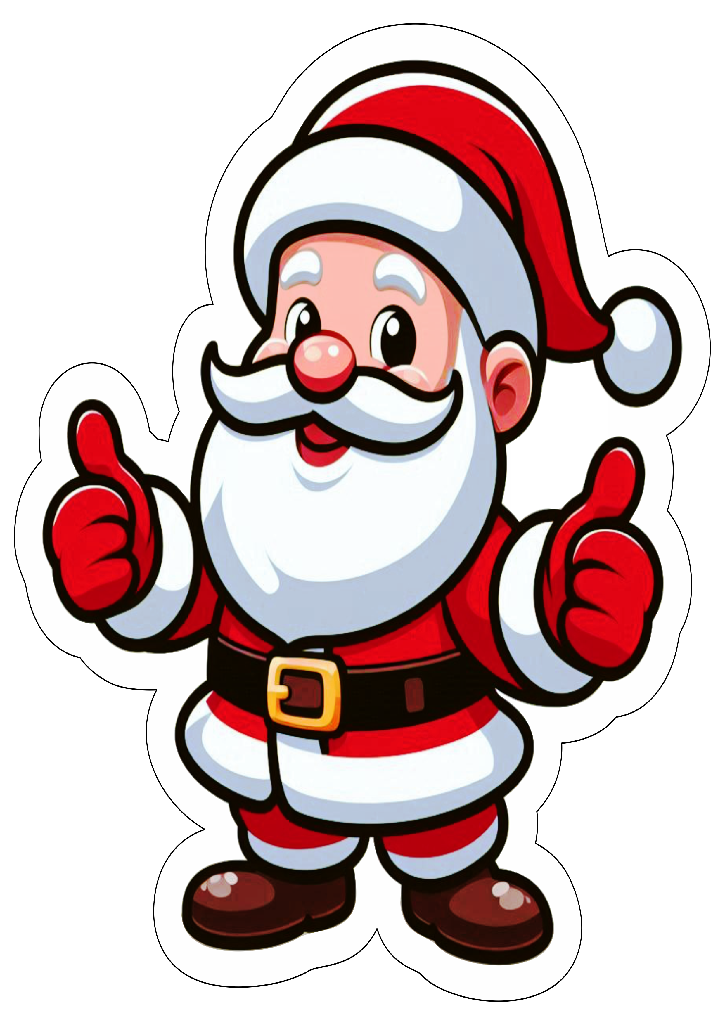 Papai Noel desenho fofinho png