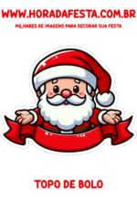 feliz natal topo de bolo para imprimir