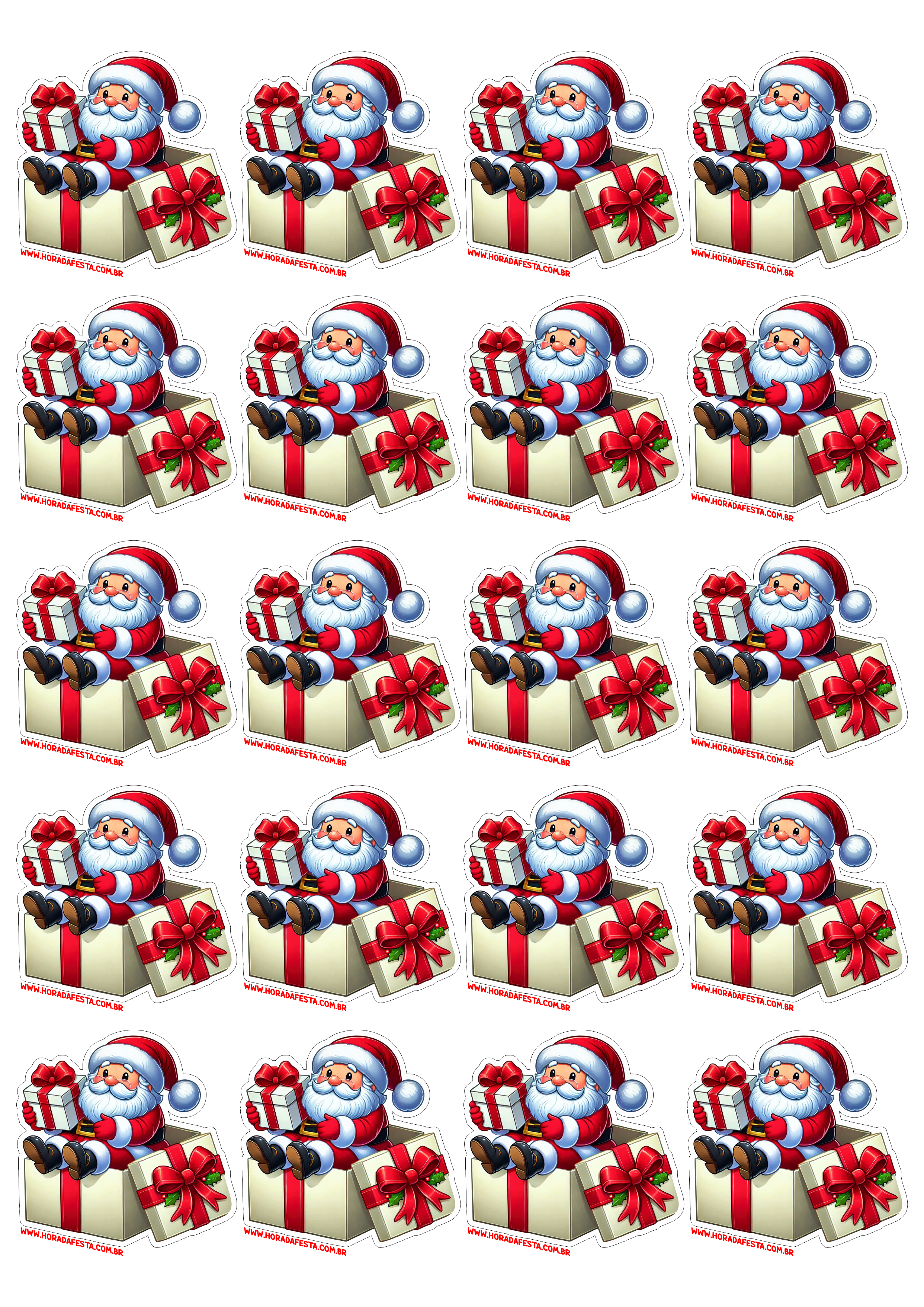 Papai Noel adesivo para imprimir imagem fofinha artes visuais papelaria criativa imagens de natal free download 20 imagens png