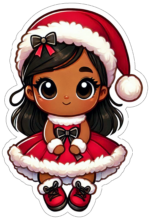 menina bonitinha com roupinha de natal3