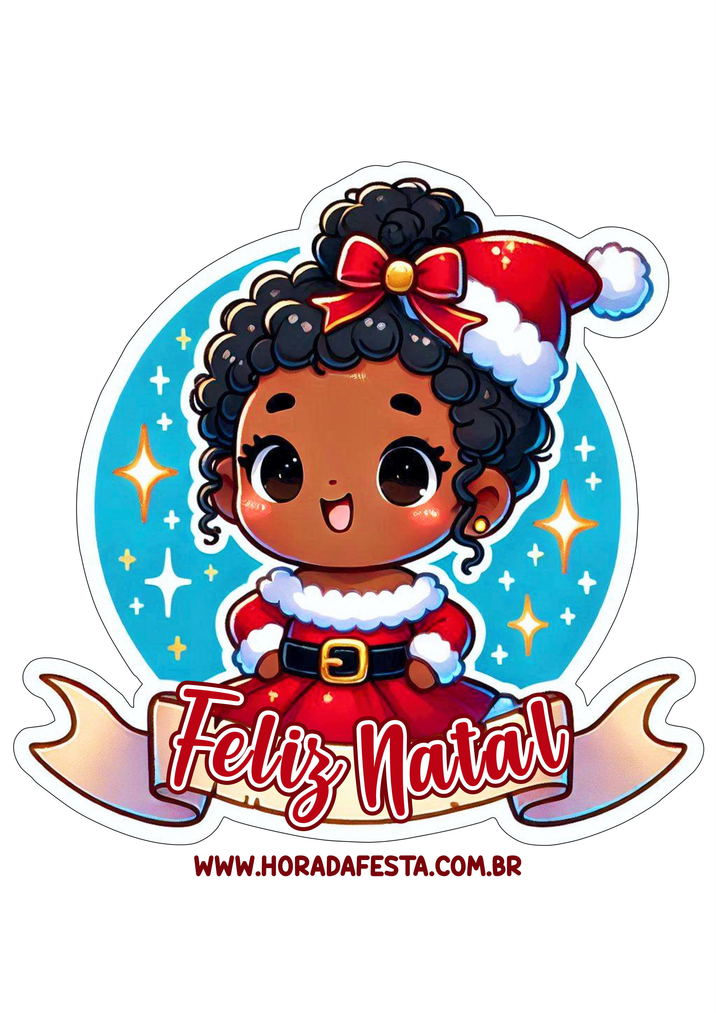 Adesivos para decoração feliz natal menina artes gráficas para imprimir png