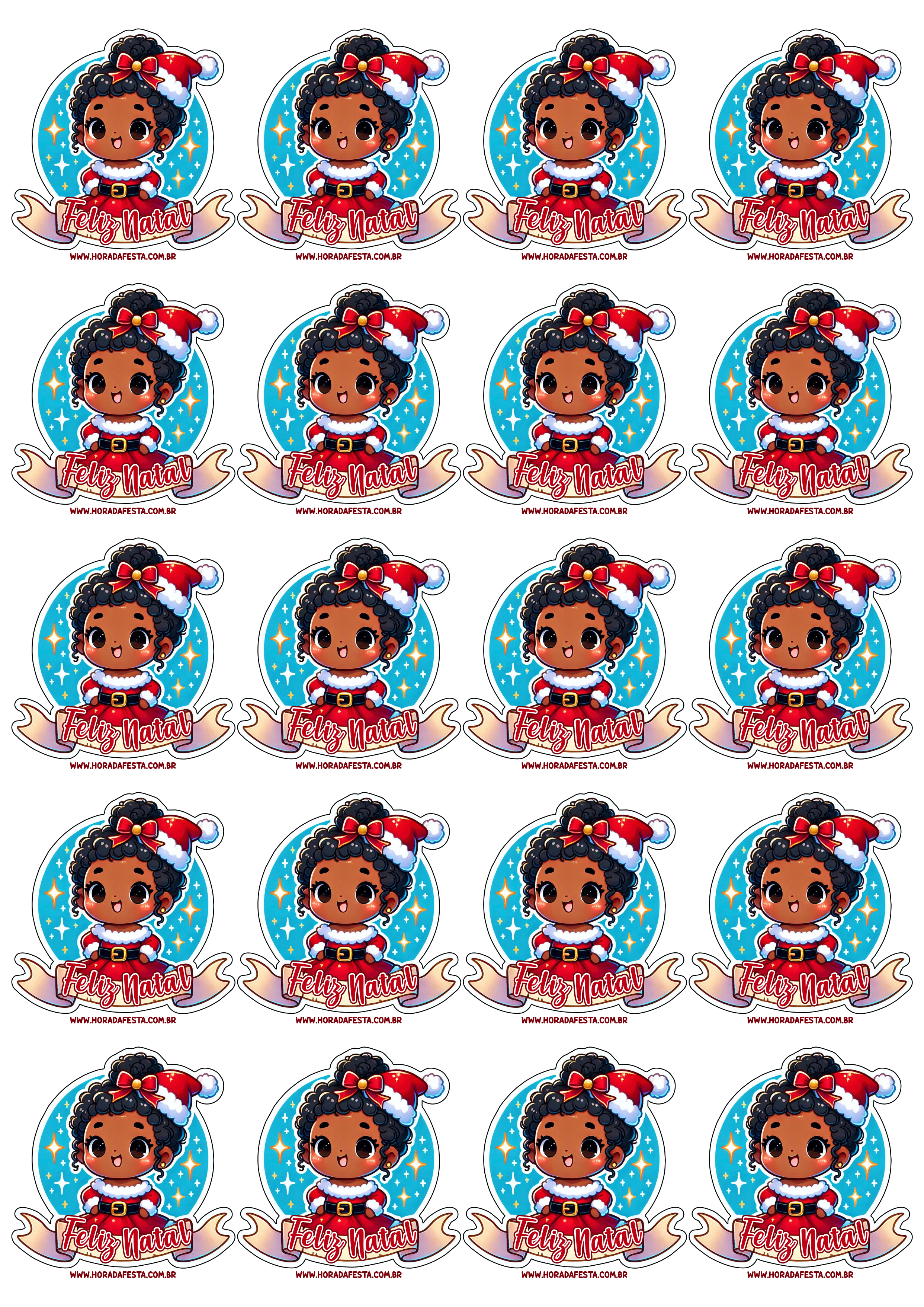 Adesivos para decoração feliz natal menina artes gráficas para imprimir 20 imagens png