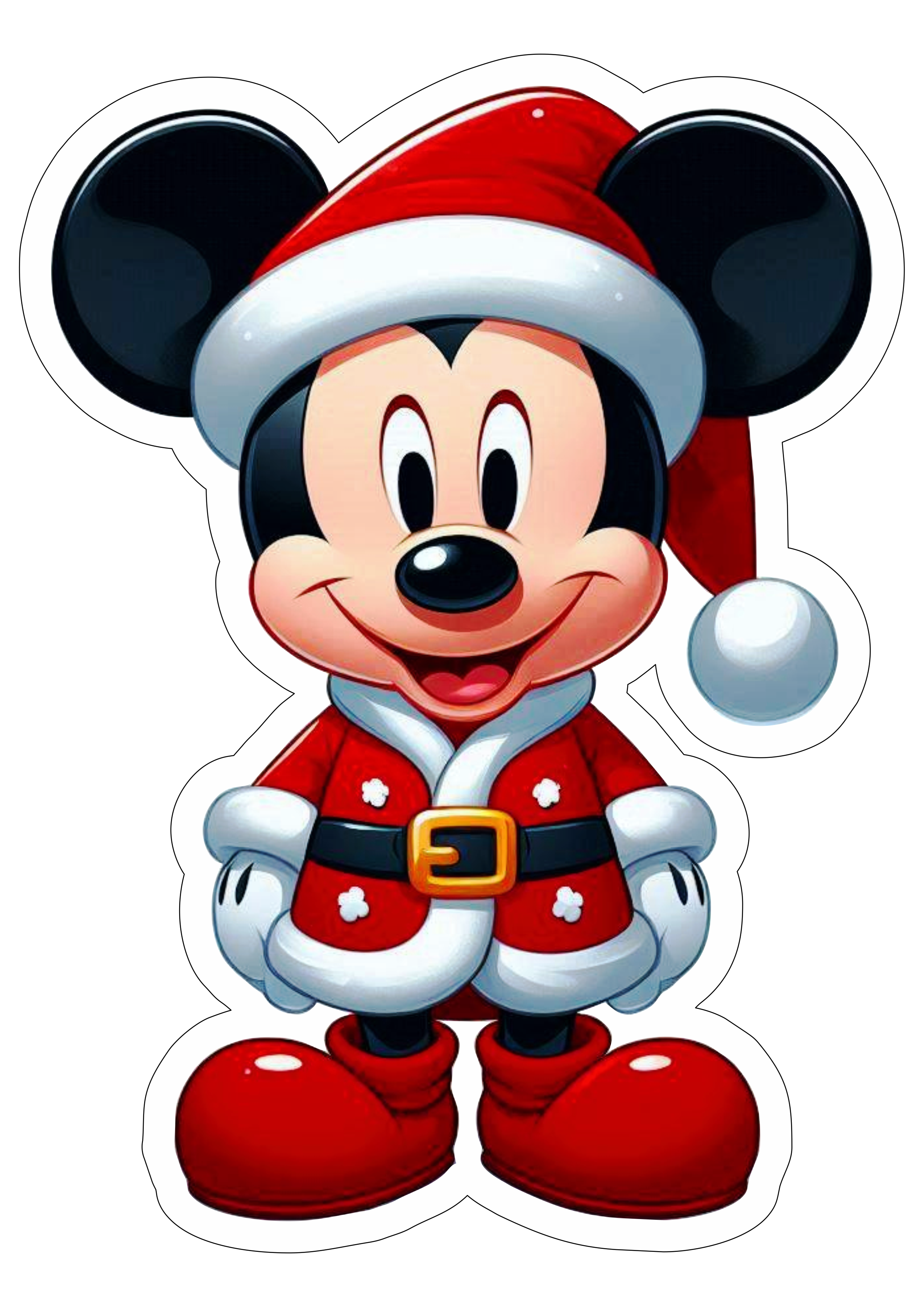 Centro de mesa Mickey Mouse decoração de natal fundo transparente png