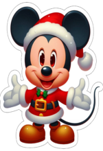 mickey mouse decoração de natal ilustração1