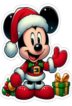 mickey mouse decoração de natal ilustração2