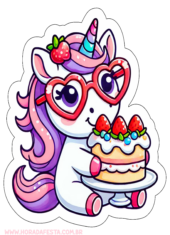 unicornio fofinho desenho simples decoração de aniversário1