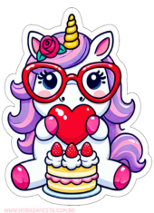 unicornio fofinho desenho simples decoração de aniversário5