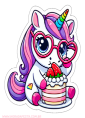 unicornio fofinho desenho simples decoração de aniversário6