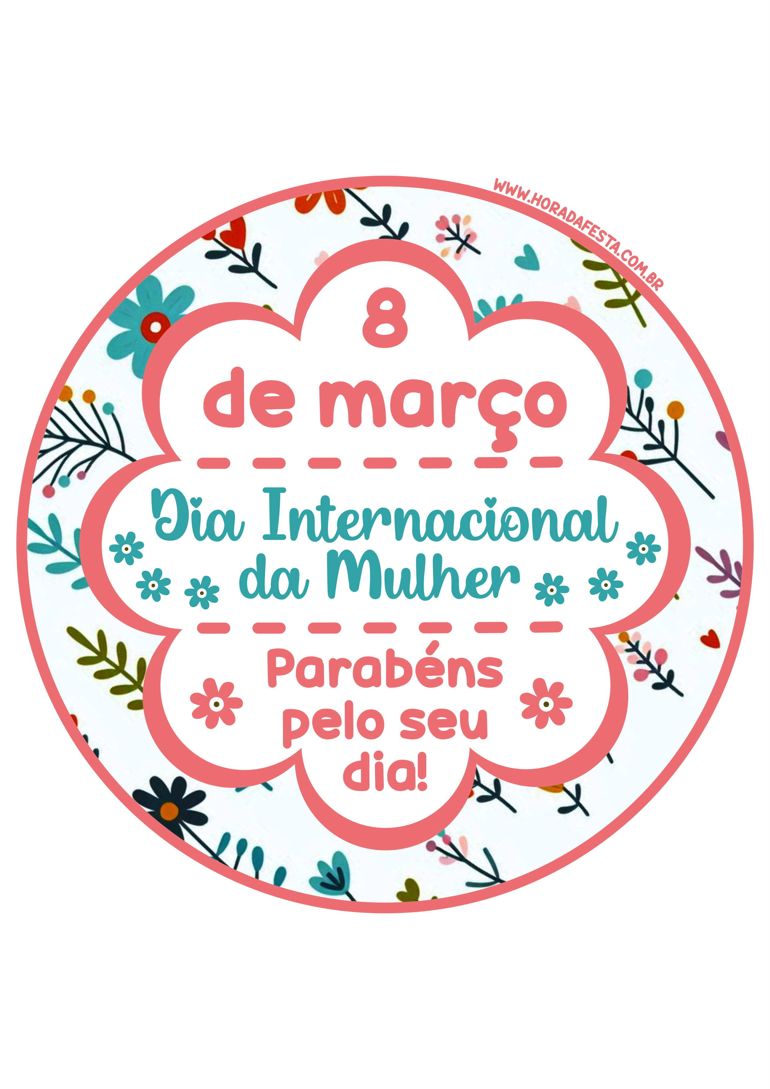 8 de março dia da mulher adesivo redondo tag sticker pronto para imprimir artigos criativos e personalizados de papelaria png