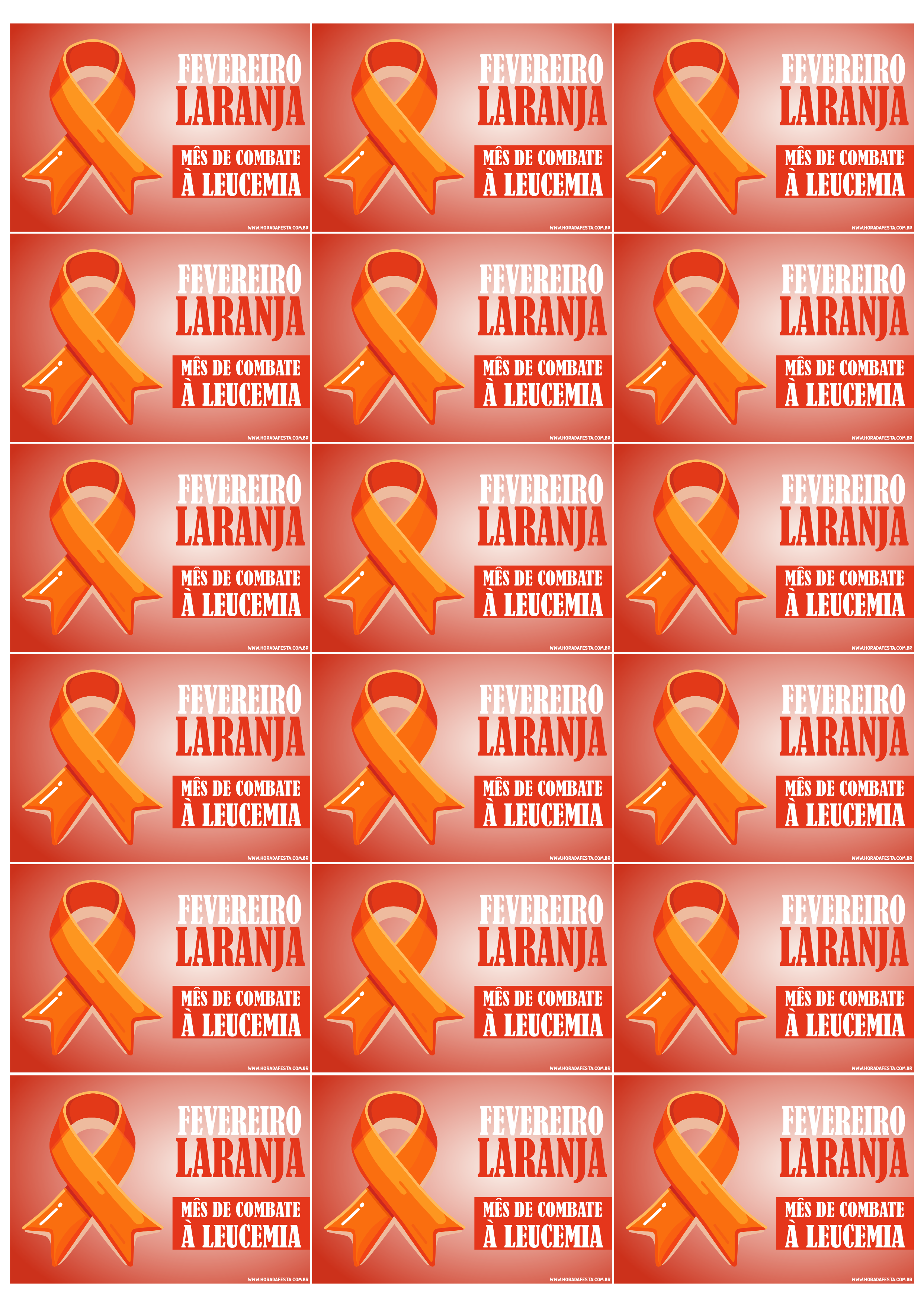 Fevereiro laranja mês de conscientização sobre a leucemia artes gráficas para banners e panfletinhos campanha 18 imagens png