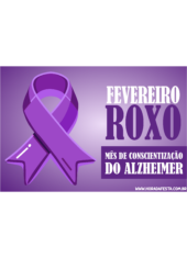 fevereiro roxo cartão panfleto etiqueta