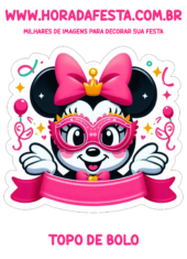 topo de bolo minnie mouse de carnaval2