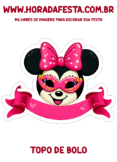 topo de bolo minnie mouse de carnaval3