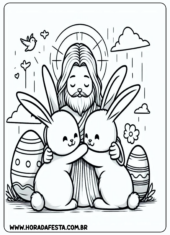 desenho para colorir páscoa