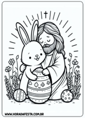 desenho para colorir páscoa1